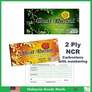 Carbonless Official Receipt Book 2ply NCR Carbonless Resit Rasmi