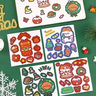 Christmas Stickers Cute Rabbit Bear Waterproof DIY Decoration Sticker Student Stationery Gift