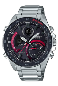 Casio Edifice นาฬิกาข้อมือผู้ชาย สายสแตนเลส รุ่น ECB-900DB,ECB-900DB-1A,ECB-900DB-1ADR - สีเงิน