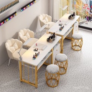 Internet celebrity2025Economic Luxury Double Manicure Table Manicure Workbench High-End New Style Si
