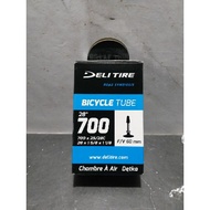 Deli tire swallow inner tube 700x25-28 FV 60mm bicycle tube
