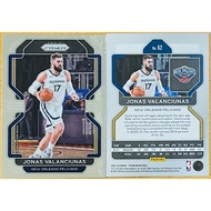 JONAS VALANCIUNAS Big V 2021-22 PRIZM 62 Pelicans FIBA World Cup Warm-Up