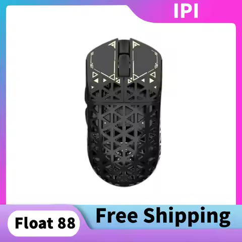 Ipi Float 18/88 Wireless Dual 8khz Mode Carbon Fiber Mouse Paw3395 26Kdpi Wired/wireless/Bluetooth H