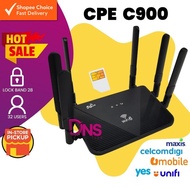 C900 WiFi6 4G/5G SIM Router | Unlimited Data Hotspot | All Telco Support | High-Speed LTE CPE WiFi R