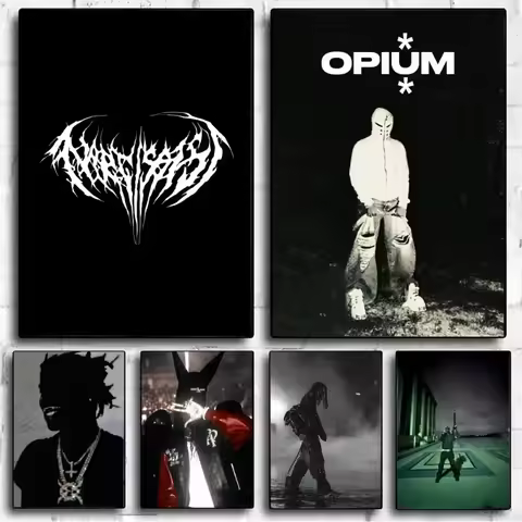 O-Opium Rap Playboi Carti Poster No Framed Poster Kraft Club Bar Paper Vintage Poster Wall Art Paint