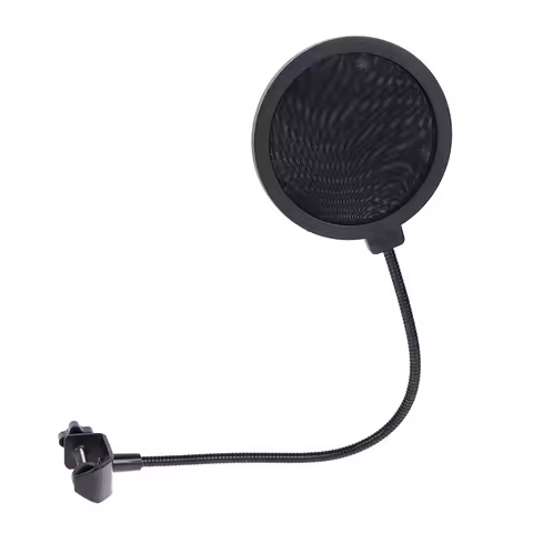 Microphone Pop Filter Studio Recording Dual Layer Pop Sound Filter Flexible Microphone Wind Screen f