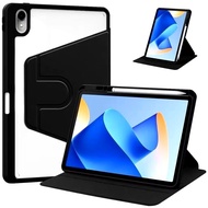 Case Rotary IPAD A16/GEN 10/GEN 11 Flip Cover Standing Casing Rotary Transparent