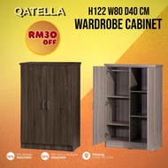 Qatella DUBLIN 3 Door Low Wardrobe (H122 W80 D40cm) /Almari Kain/Clothes Wardrobe/Almari Kanak/Kid W