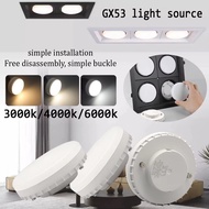12W LED Spotlight GX53 5W-15W 220V Reflector, 60W Equivalent, Disc Frosted Puck Warm White 2700K, Re