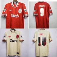 1996/97 Liverpool retro home and away football jersey customization # 9 FOWLER