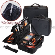 Waterproof Tool Box Handbag Adjustable Partition Instrument Equipment Storage Electrician Work Bag F