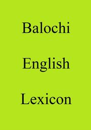 Balochi English Lexicon Trebor Hog