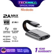 Mcdodo CA634/CA274 2A iOS to iOS Devices and DC3.5mm Audio Adapter Cable (Support Call Function)