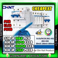 CHINT CHNT MCB/ELCB/MCCB [32A 3P 10kA MCB] [40A 4P 30mA/100mA ELCB] [40A 3P MCCB 25kA MCCB]