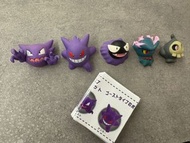 日本寵物小精靈 Pokemon 幽靈屬性小精靈3D磁石Kitan Club 鬼斯、鬼斯通、耿鬼、夢妖及夜巡靈系列 扭蛋 Set
