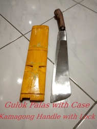 Gulok with Kaluban Palas Molye Blade Kamagong Handle w/ Lock