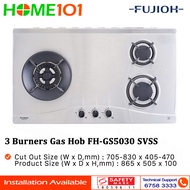 Fujioh 3 Burners Built-In Gas Hob FH-GS5030 SVSS - LPG / PUB