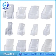 [Homyl4] Acrylic Brochure Holder, Flyer Holder, Rack, Countertop Organizer, Brochure Holder for Brochures