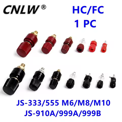 1 PC JS-333/555 M6/M8/M10 Inverter Terminal Clamp JS-910A/999A/999B High Current Pure Copper Termina