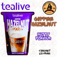 TEALIVE COFFEE HAZELNUT NUTTY FLAVOUR INSTANT COFFEEMIX DRINK / 1 SACHET X 25 GRAM