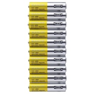 [READY STOCK] IKEA Battery alkaline LR03 AAA 1.5V ALKALISK Bateri Murah, 10 Pieces