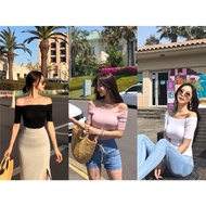 Off-the-shoulder shirt Annastoreshort sleeve is super hot and luxurious Off Shoulder Top