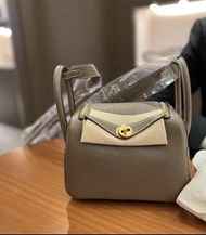 Hermes Lindy Mini大象灰