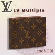 [New] [Aœ…100% Original] Lv Louis Vuitton Lv Multiple Dompet Pria/Dompet Bunga Tua/Dompet Pria/Dompe