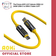 AOHI Adonis USB4 2.0 USB-C Cable 3.3FT – 240W Fast Charging, 120Gbps Data, Dual 8K Display, MacBook,
