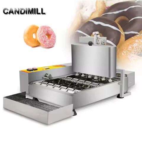 Electric Donut Fry Machine Mini Donut Machine Cake Donut Fryer Full Automatic Donut Making Machine
