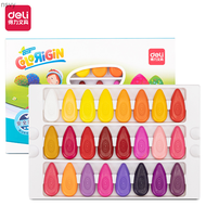 ภาพวาดสีน้ำ Deli 24สีภาพวาดสีน้ำมันสำหรับติดสนุกน่ารักศิลปะปากการะบายสีสีของเด็กๆ Svy