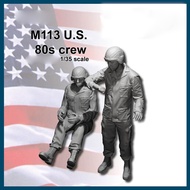 1/35 M113 US crew, 2 Set, Resin Model figure soldier, Military theme, Unassembled and unpainted kit