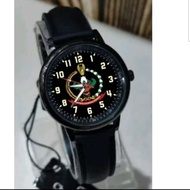 Jam tangan analog anti air jam wanita logo persit tali kulit