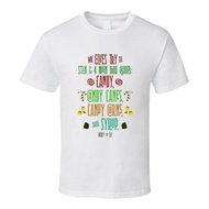 Buddy The Elf Four Food Groups Candy Funny Movie Quote Christmas T Shirt