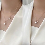 瑩之露淡水珍珠項鍊淡水珍珠手鍊天然珍珠18K金項鍊珍珠手鍊