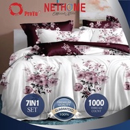 EXCLUSIVE CADAR 5D (7IN1) 100% COTTON 1000 THREAD SET CADAR COMFORTER | READY STOCK IN MLAYSIA.