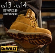 W70 US13 - US14 ~ DEWALT 牛皮固特異防穿刺工作鞋 / 大黃靴,登山靴 (大腳,大尺