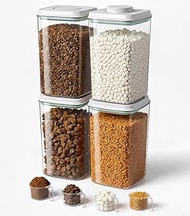 Dog Food Storage Container with 130ml Scoop – 4L/4.2qt Airtight Dog Food Container for Kibble & Trea