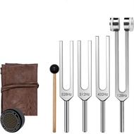 [x6xzt4k]Frequency Tools Tuning Fork Set-128Hz 432Hz 512Hz 528Hz Weighted&amp Unweighted with Activa