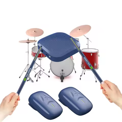Electronic Virtual Air Drum Drumsticks Pedals Professional Smart Electronic Drum Set for Beginners C