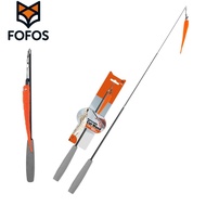FOFOS Two Lucky Raccoons Three-Section Retractable Caterpillar Cat Teasing Stick Cat Toy Retractable