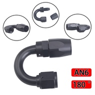 Universal AN4 AN6 AN8 AN10 AN12 Straight 45 90 120 180 Degree Oil Fuel Swivel Hose End Fitting Oil H