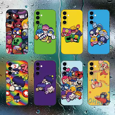 Game Brawl Stars Phone Case For Samsung Galaxy A73,A72,A71,A70,A53,A52,A51,Others Soft Black Cover