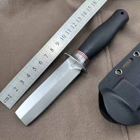 Outdoor tool small knife camping picnic portable fruit knife K sheath G10 handle knife