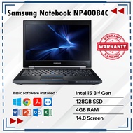 Samsung Notebook 4 NP400B4C i5 3rd Gen 128GB SSD 4GB RAM 14 Inch Screen Windows 10 Pro