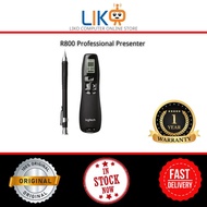 Logitech Professional Presenter R800, Wireless Presentation Clicker Remote with Green Laser Pointer 