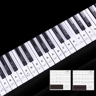 BeautyAndFashion Transparent Piano Keyboard Sticker 88 Keys Electronic Keyboard Piano Sticker