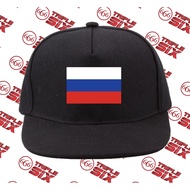 Russian Flag Cotton Snapback Hat