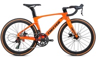 TWITTER Freedom-Disc Carbon Fiber 24" Wheel Road Bike - Orange - Rical-22S