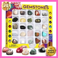 Natural Rock & Mineral Collection Set (25 Stones)｜Gemstone & Geology Learning Kit｜Kids Educational G